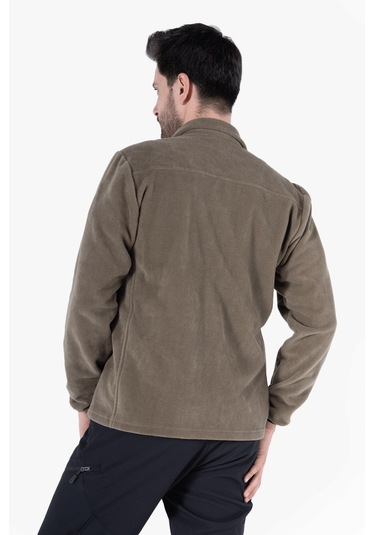 Polar Ceket Tam Fermuarlı 3 Cepli Haki