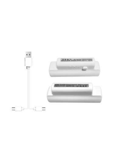 3.7v 2200mah Li-ion Şarj Edilebilir Isıtıcı Çorap Pil Seti 2 Adet + Usb Kablosu - 35-55 C 3 Seviye Ayarlı