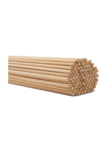 Ahşap Bambu 50 CM Çubuk 100 Adet
