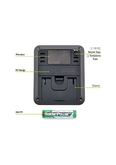 ThermoPro TP50 Termometre İç Mekan Dijital Sıcaklık ve Nem Ölçer