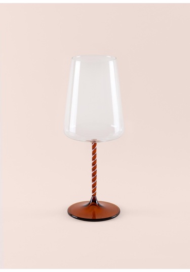 The Mia Edera Şarap Kadehi Amber 500 Ml Şeffaf