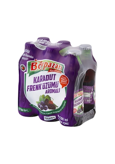 Beypazarı Maden Suyu Karadut-Frenk Üzümlü 6 x 200 ML