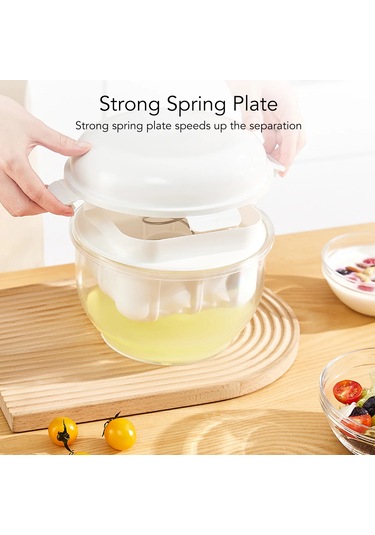 Yoğurt Peynir Altı Suyu Ayırıcı Süzgeç Filtre Yuvarlak Büyük Beyaz