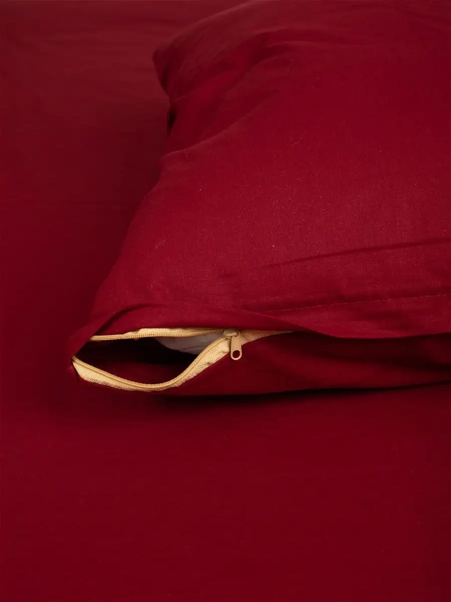 Inteteks Fermuarlı 70x70 Cm Yastık Kılıfları 2 Adet 15920760 Bordo