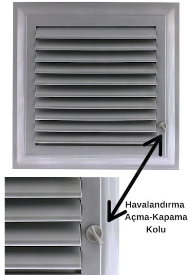 Menfez Banyo Wc Tuvalet Havalandırma Plastik Panjur Izgarası