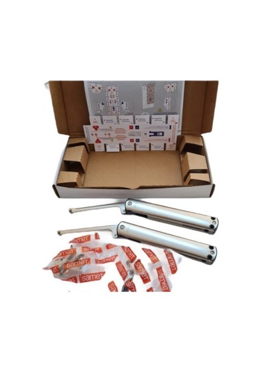 Slim-mech C 2'li Paket Kalkar Kapak Mekanizması Gümüş