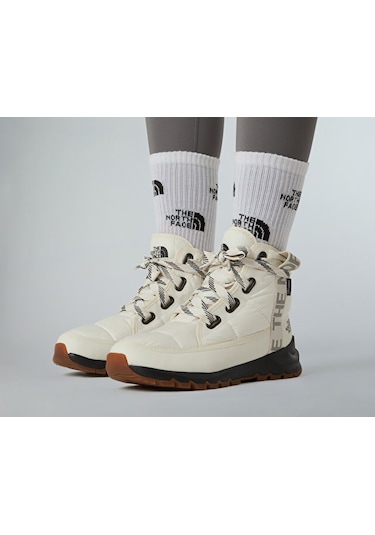The North Face W Thermoball Lace Up Luxe Wp Kadın Kar Botu Nf0a817wq4c1 Beyaz Beyaz
