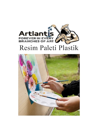 Mini Şövale 25x35 2 Li Tuval Fanart 12 Renk Akrilik Boya Başlangıç Seti Fırça Palet Ponpon Su Kabı Masaüstü Sanatsal