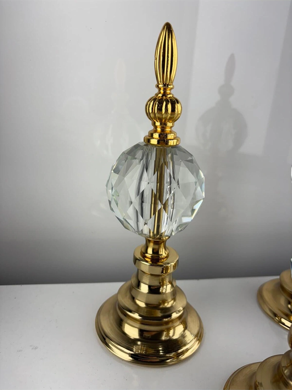 Gld Kristal 3lü Metal Dekoratif Obje Biblo Süs Eşya Salon Aksesuar Tv Sehpa Masa Konsol Ofis Salon Dekor