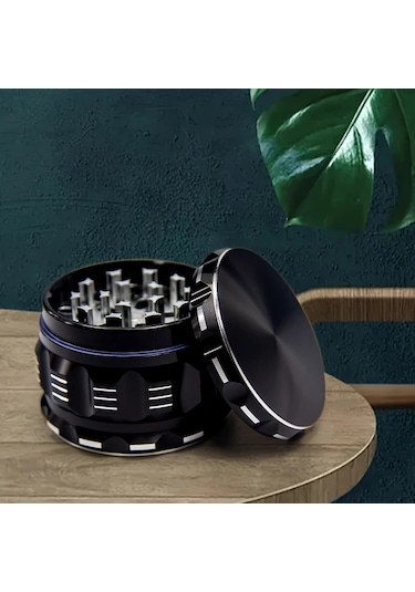 Elmpaly 63mm 4 Katmanlı Altın Renk Alüminyum Grinder - Manuel Kullanım Dayanıklı Taşınabilir