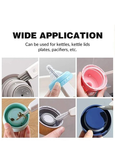 Bardak 3 Ağız Fırçası Detay Kapaklı Şişe 1 Temizleme Çeşitli Şişe Fırçaları Temizlik Malzemeleri