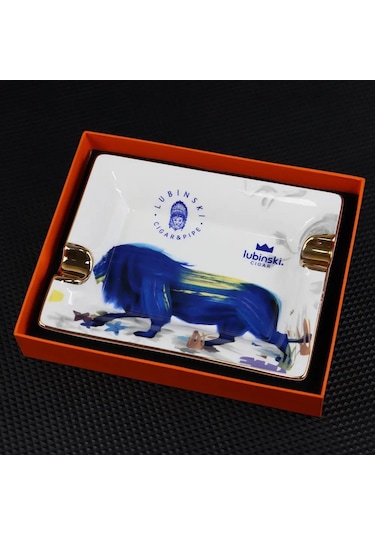 Lubinski Blue Lion Seramik Puro Küllüğü Beyaz/gold 2li