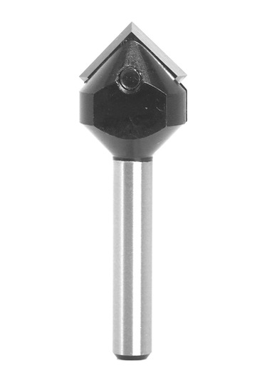 1/4 İnç Shanks Spoiler V-flute 90 Tek Flüt Ruter Matkap Ucu