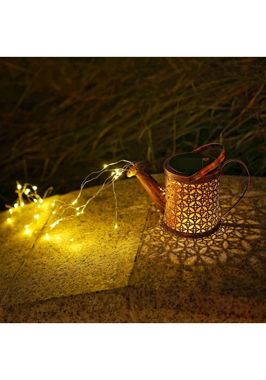 Güneş Açık Hava Dekoratif Işık, Sulama Kutuları Işıklarla 36 Led Işıklı Güneş Şelale Işıkları A