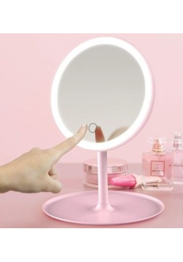 Led Işıklı Dokunmatik Makyaj Aynası 3 Kademeli Işık Ayarlı