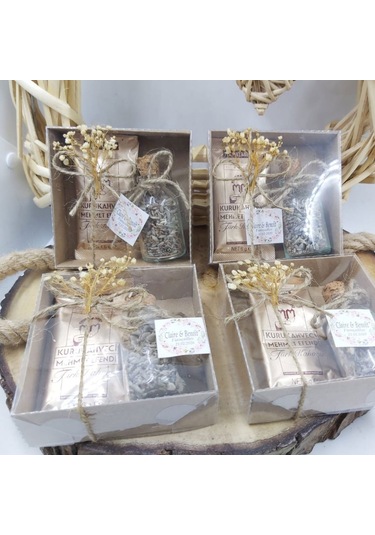 Kahve Ve Şişe İçinde Çakıl Taşı Çikolata Kutulu Söz Nişa 20 Adet