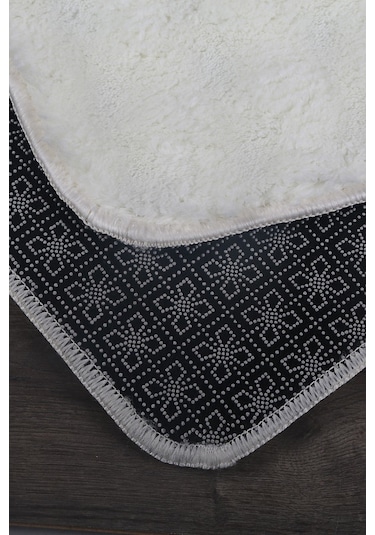 Bubble Krem Büyük Ebat 2'li Banyo Paspas Seti Kaymaz Tabanlı Yıkanablir Klozet Takımı Krem