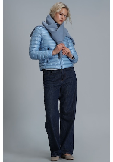 Lufian Mary Kaztüyü Kadin Mont Mavi Mavi 122120022100300 Mavi