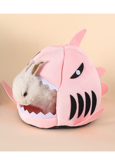 Yystore Hamster Yatağı Sevimli Şekil Sıcak Kış Malzemeleri Mavi