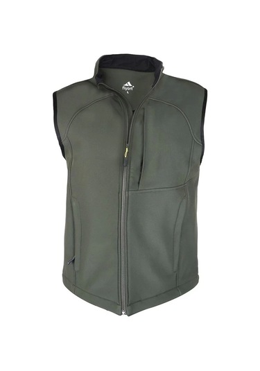 Softshell Yelek Erkek Rüzgar Geçirmez Su İtici Nefes Alabilir Fy82 Fiyort Kenai Outdoor Haki