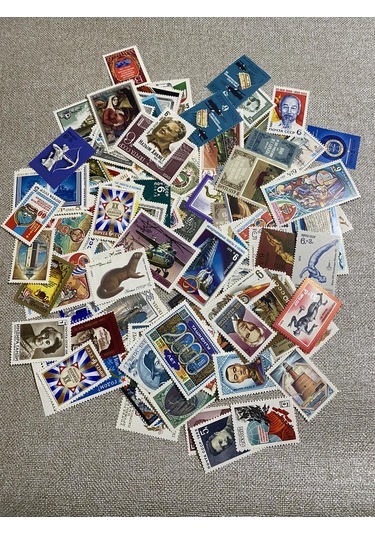 Rusya Posta Pul Koleksiyonu 4000 Adet - Rus Yabancı Posta Pulu B03