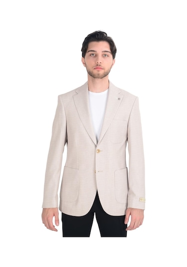 Cengiz İnler Kırçıllı Slim Fit Erkek Ceket 001