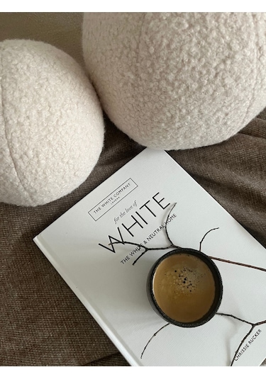 Teddy Top Dekoratif Yastık Krem Krem