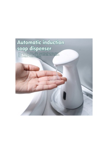 Geeroyoo Otomatik Köpük Sabunluk - Sensörlü El Dezenfektanı 200ml Banyo & Mutfak İçin Beyaz