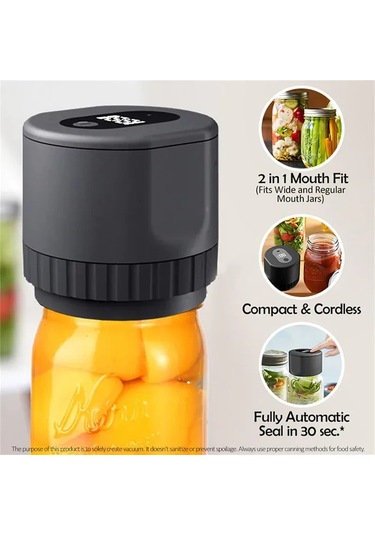 Elektrikli Şişe Vakum Kiti Gıda Depolama Ve Şişe Kapaklı Çok Renkli