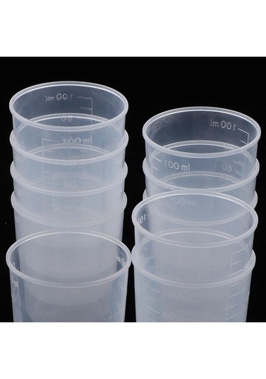 10 Adet 100 Ml Ölçüm Kabı Silikon Kalıp Dıy Takı Ölçeği Reçine Tutkal Araçları