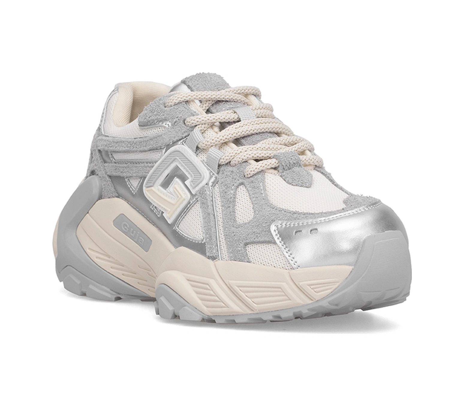 Guja 25k366 Kadın Hakiki Deri Klasik Sneaker Gri Gri