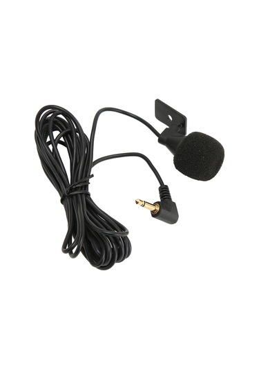 Geeroyoo 3.5mm Dışarıdaki Otomobil Mikrofonu - Yüksek Hassasiyetli, Bluetooth Ve Gps İçin U Çıvata Klipsli, 3m Kablolu, Kolay Kurulum