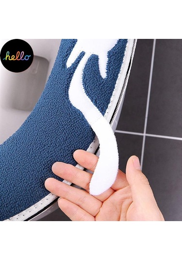 Gri Evrensel Klozet Kapağı Yuvarlak Klozet Kapağı Cus On Banyo Lavabo Kapağı Mat Kış T Ck Sıcak Yıkanabilir Kedi Karikatür Sevimli Klozet Kapakları