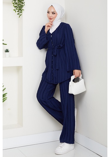 İlgen Fırfırlı İkili Takım 1610 - Lacivert Lacivert