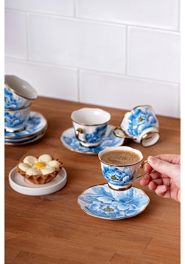 Emsan Dora 6 Kişilik Kahve Fincan Takımı 80 Ml