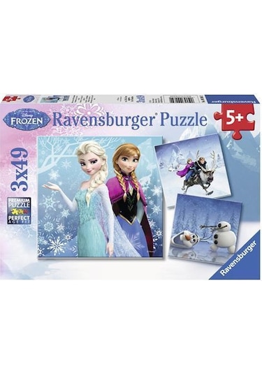 Ravensburger 3x49 Parça Puzzle Walt Disney Frozen Kış Macerası 09