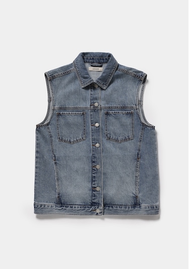 Colin's Colins Oversize Fit Kadın Light İndigo Denim Yelek Cl1081424 Q1.v1 Dn45059