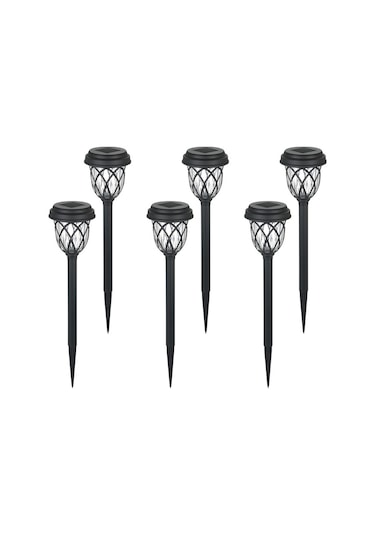 Tomshine Açık Güneş Yolu Işıkları 6 Paket Led'ler Çim Sıcak Beyaz