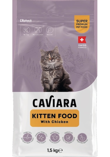 Caviara Tavuklu Yavru Kedi Maması 1,5 Kg