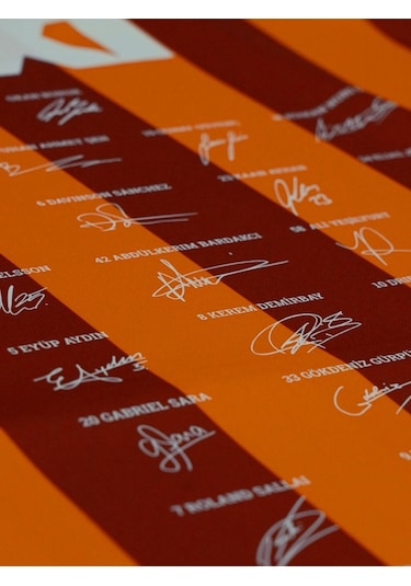 Galatasaray Lisanslı 100. Yıl İmzalı Forma Gs Aslan Baskılı Hediyelik Ahşap Kutulu Sarı - Kırmızı