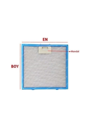 Ankastre Aspiratör Davlumbaz Alüminyum Yağ Filtresi - 265852328