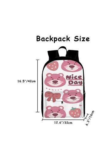 Trendooze Uygun, Siyah Siyah Sırt Sırt Seyahat Öğrenci, Kawaii Karikatür, Kapasiteli İş İnç Genç Dizüstü Çantası, Çantası Büyük Bilgisayara Bilgisayar Abd46 15.6 Mh Siyah