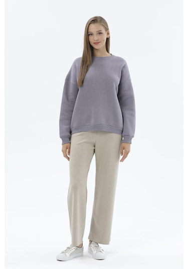 First Company Kadın Sweatshirt 2424BS130836 - Gri