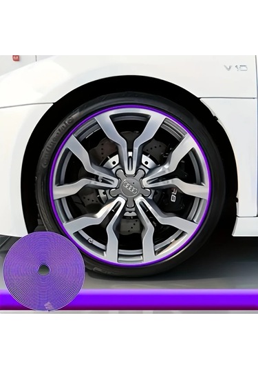 Willowhaven 4 Adet Mor Jant Koruyucu - 360 Çizilmeye Dayanıklı Abs Tasarım