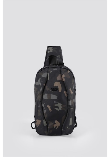 Ççs 31409 Tek Askılı Çapraz Çanta Kamuflaj-siyah Çok Renkli