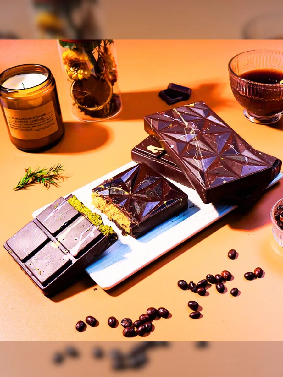 Rınahome Dubai Çikolatası İçin 2'si 1 Arada Silikon Kalıp 287374495 Kahverengi