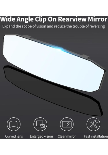 Dikiz Aynası Kavisli Dışbükey Dikiz Aynası Üzerinde Geniş Açılı Ayna Klipsi Kör Noktayı Azaltın