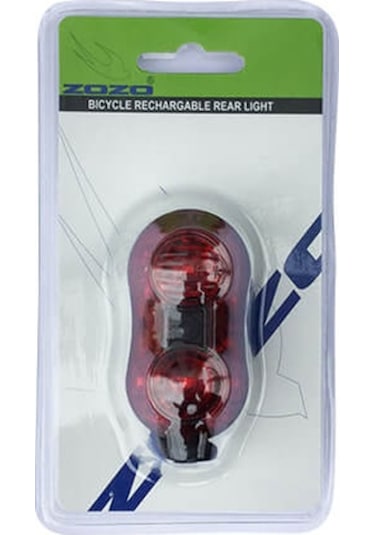 Zozo Arka Stop Plr-2006 Usb Şarjlı Kırmızı -Siyah