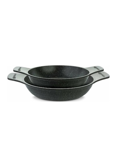 Thermoad Granit Döküm 2'li Sahan Set Gri