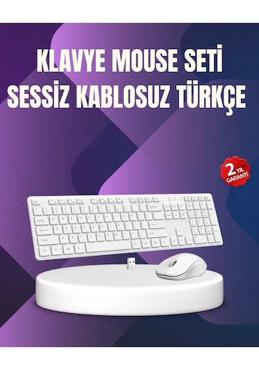 Kablosuz Klavye Mouse Takımı - Ergonomik, Sessiz Ve Enerji Tasarruflu